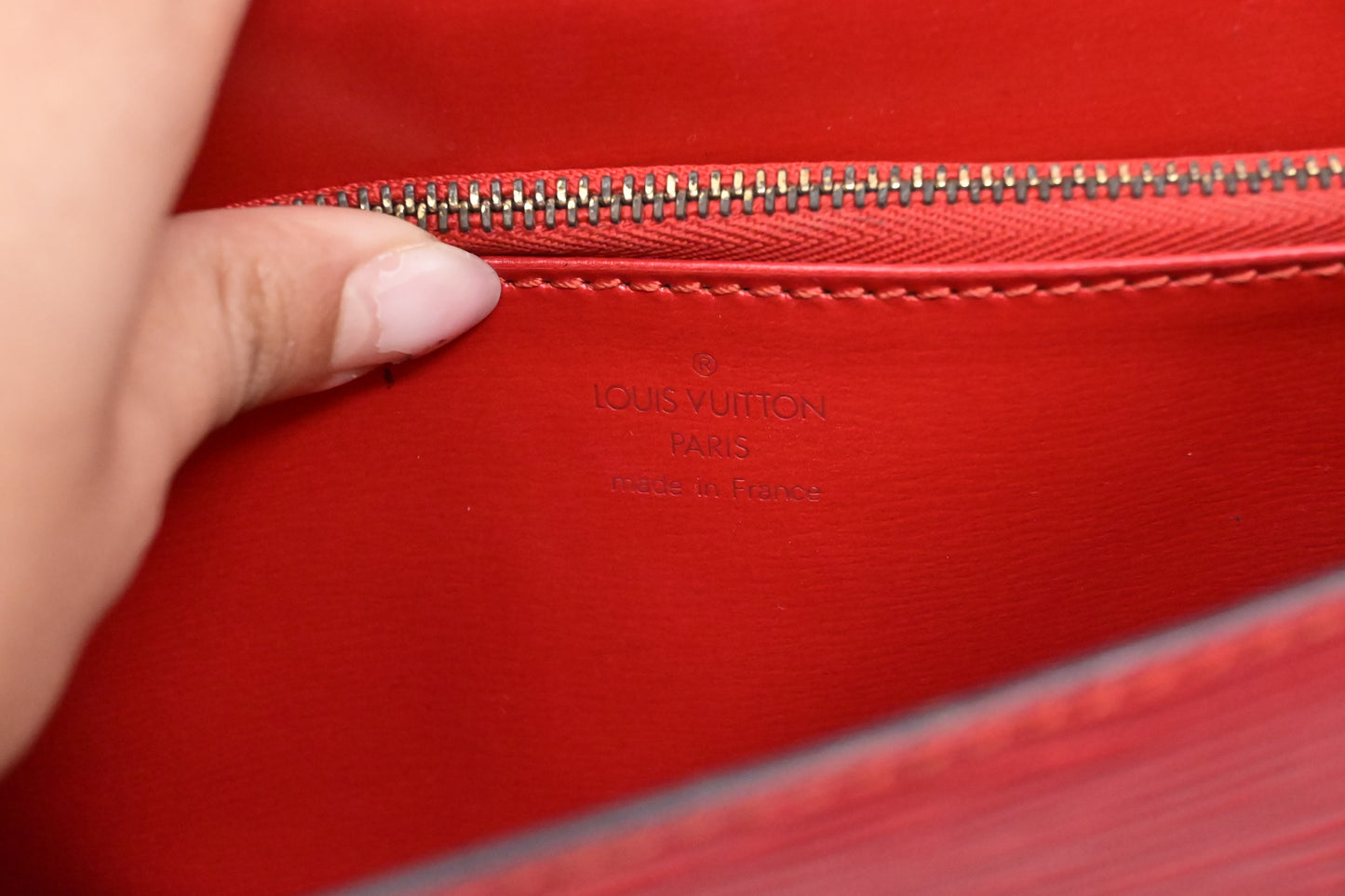 Louis Vuitton Malesherbes in Red Epi Leather
