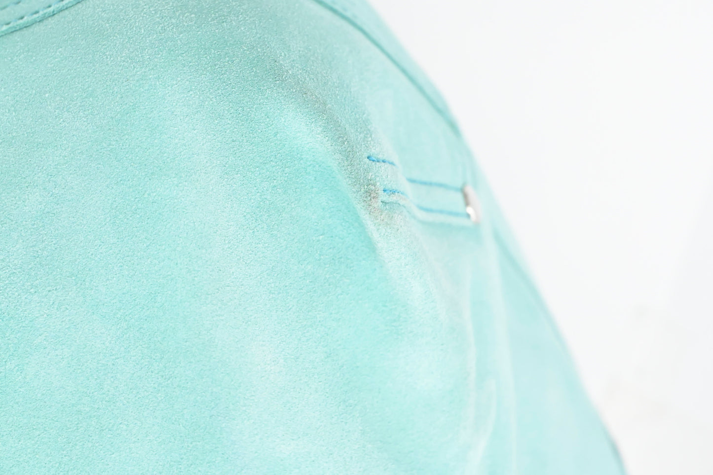 Tiffany & Co. Small Reversible Tote in Silver & Blue Leather