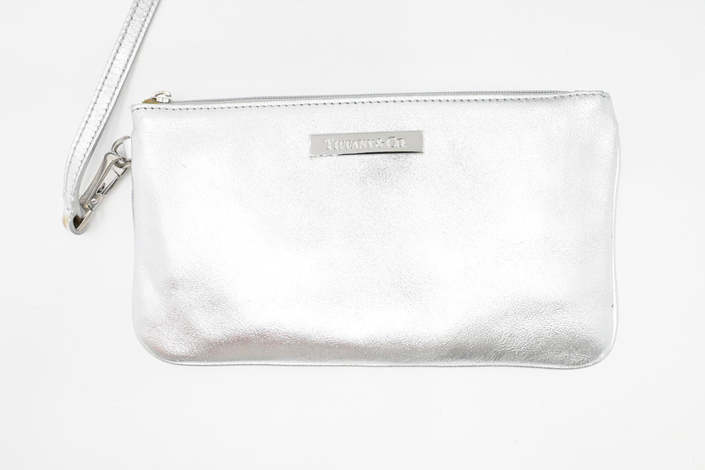Tiffany & Co. Small Reversible Tote in Silver & Blue Leather