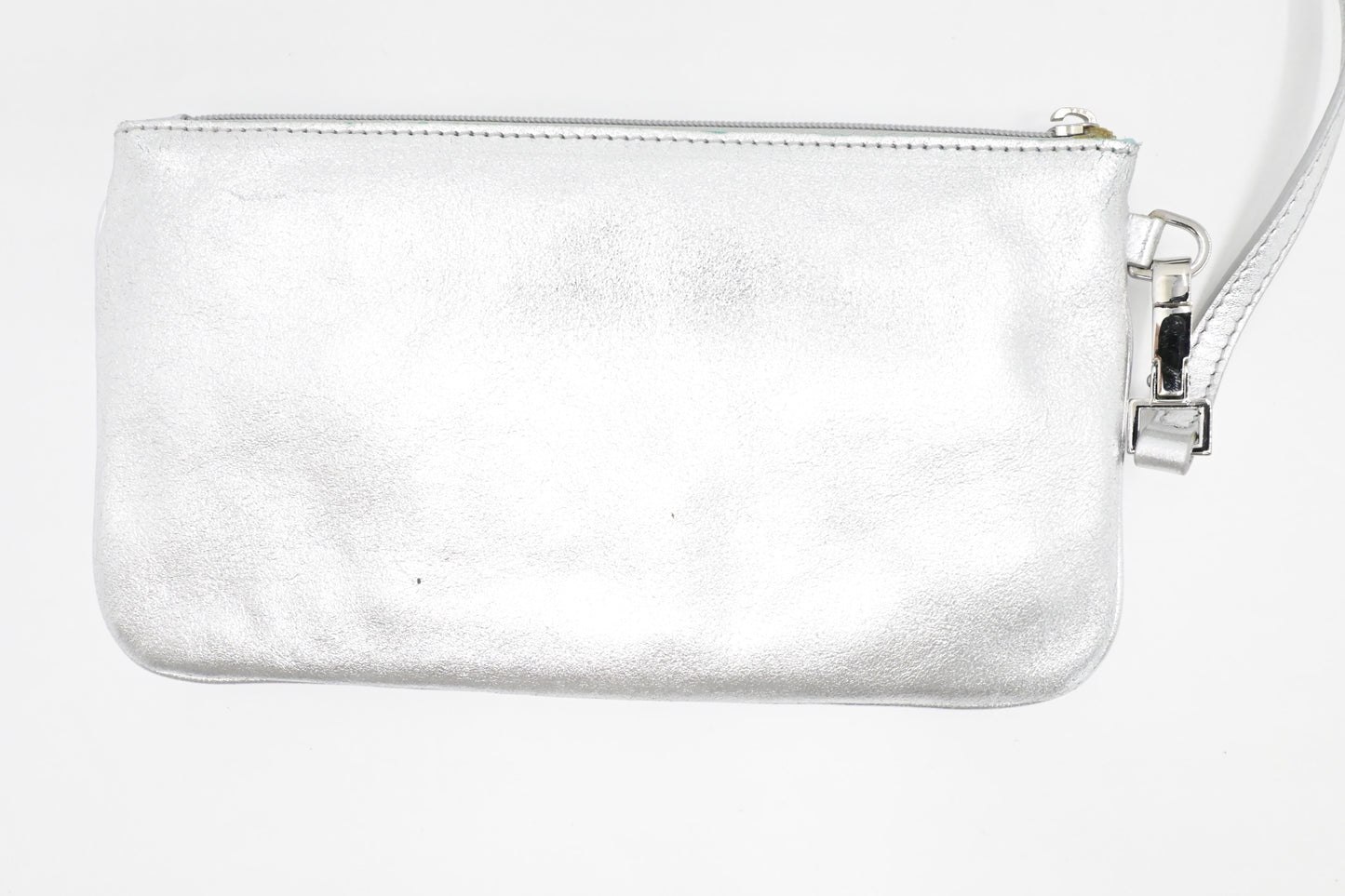 Tiffany & Co. Small Reversible Tote in Silver & Blue Leather