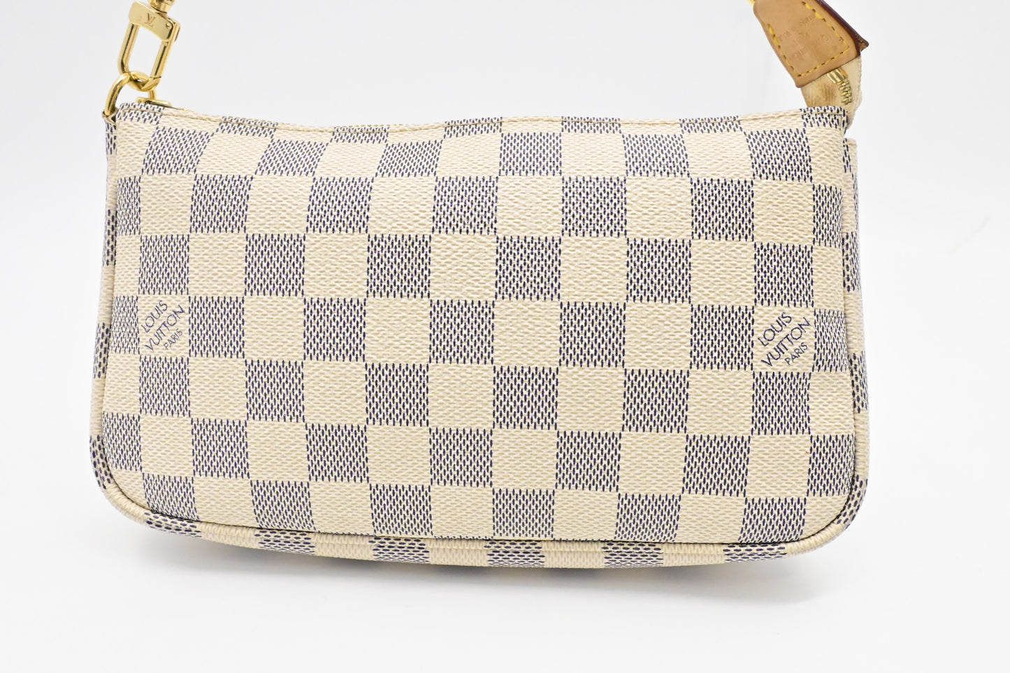 Louis Vuitton Pochette Accessoires in Damier Azur Canvas