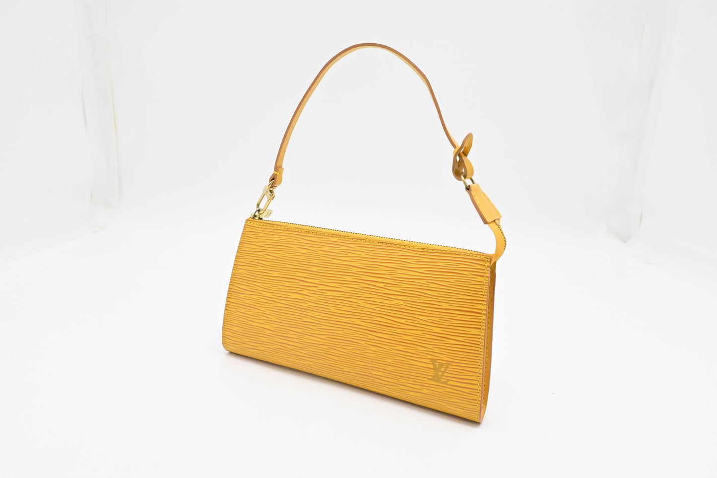 Louis Vuitton Pochette Accessoire in Yellow Epi Leather