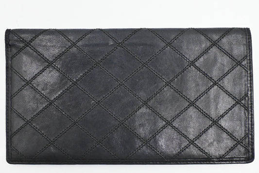 Chanel Bifold Wallet in Black Leather