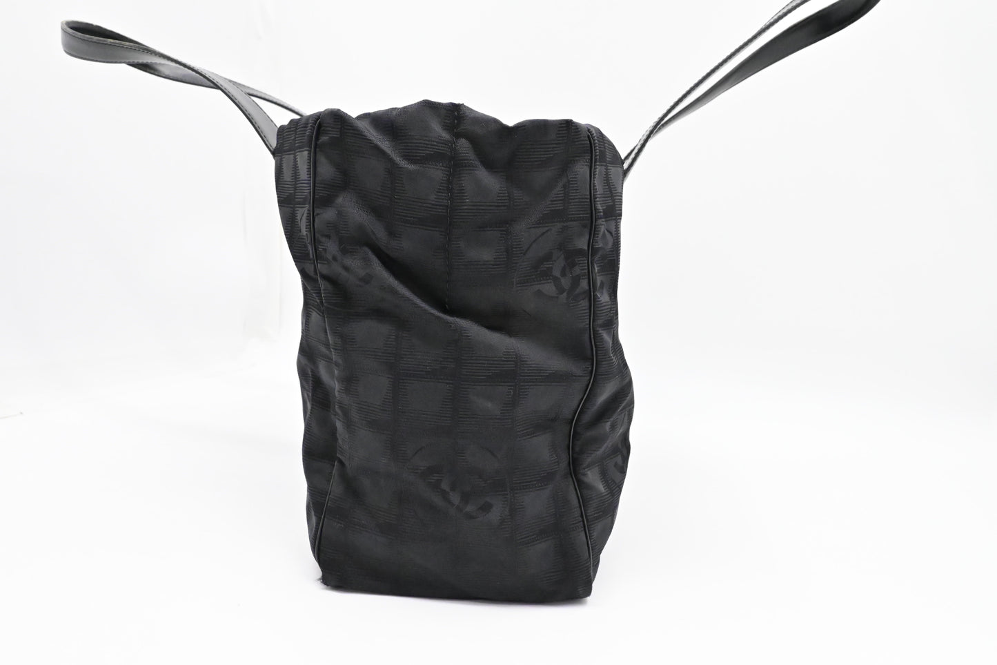 Chanel New Travel Line Tote in Black Canvas