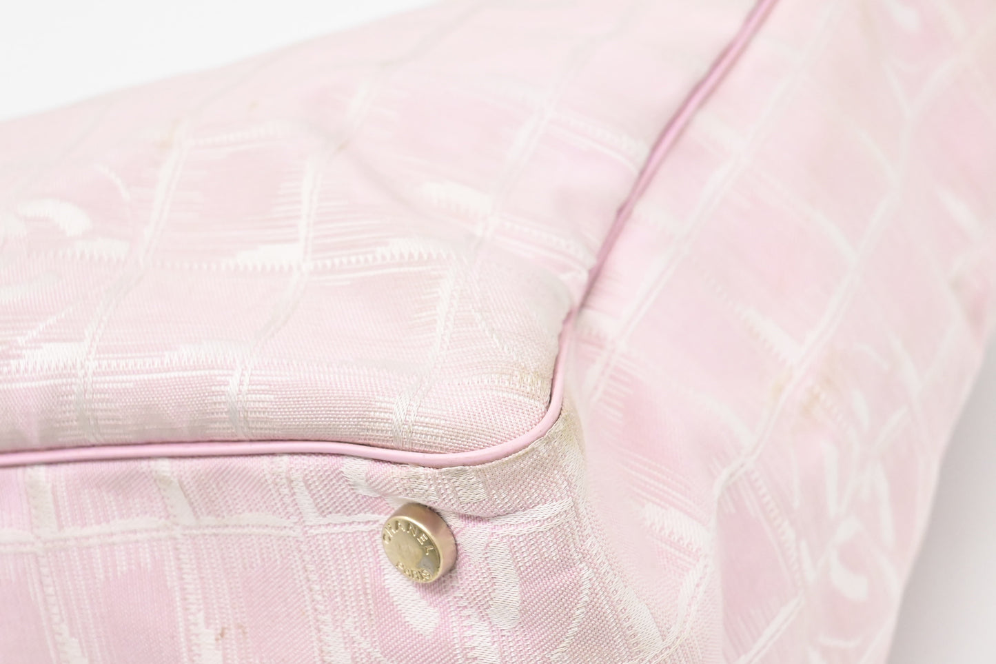 Chanel New Travel Line Tote in Pink Canvas