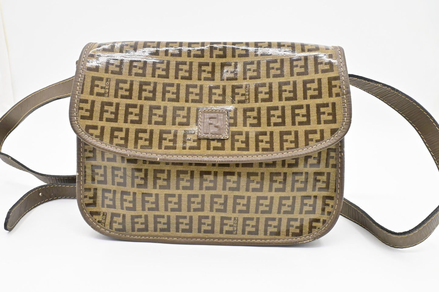 Fendi Crossbody in Coated Zucchino Canvas