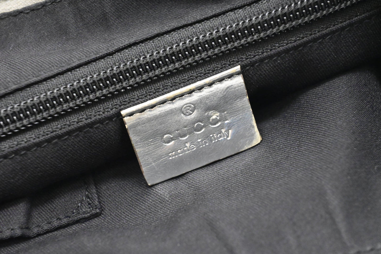 Gucci Crossbody Hobo Bag in Silver GG Canvas