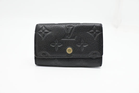 Louis Vuitton Multicles 6 in Black Empreinte Leather