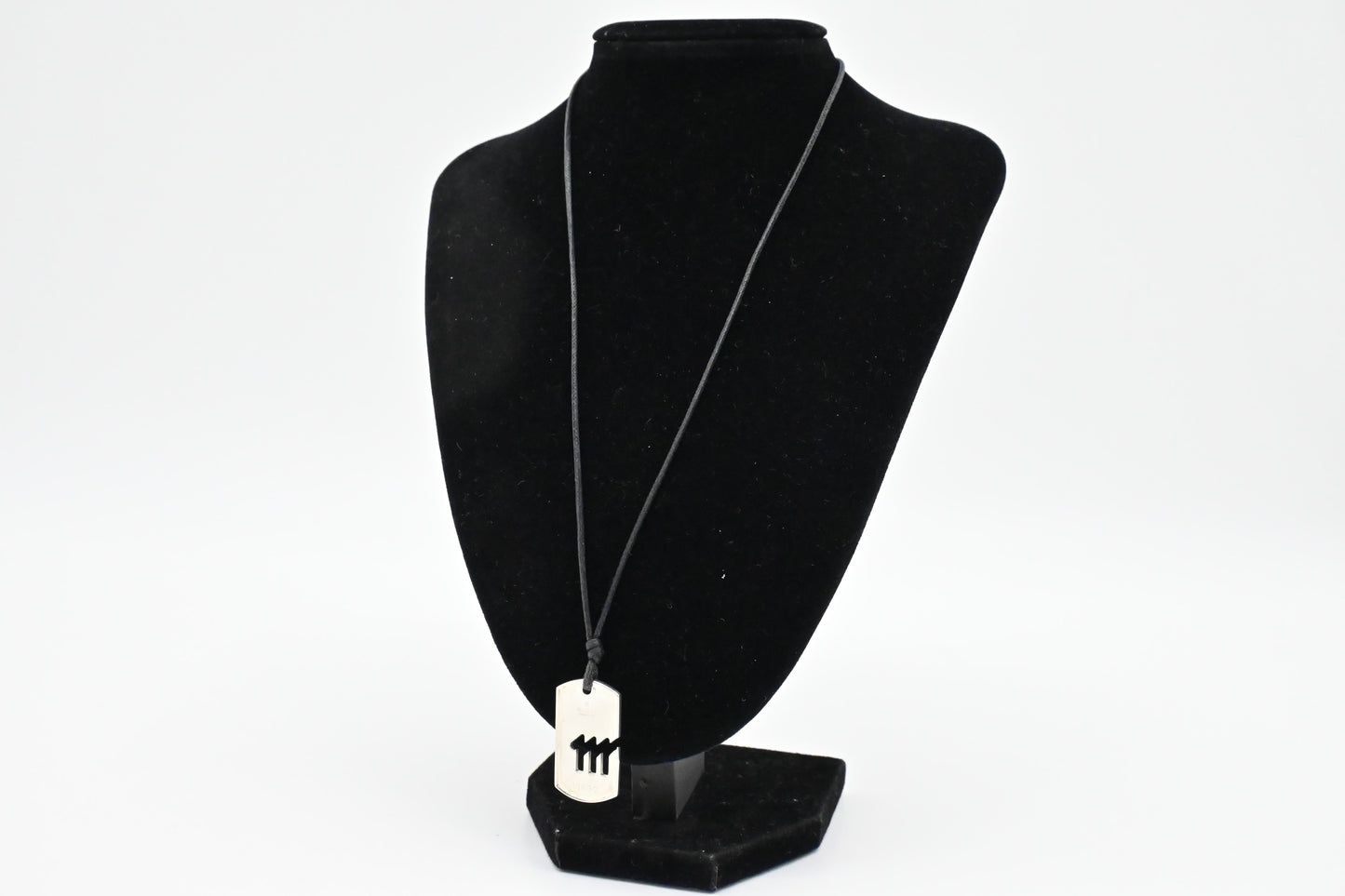 Gucci Virgo Dog Tag Necklace in Sterling Silver
