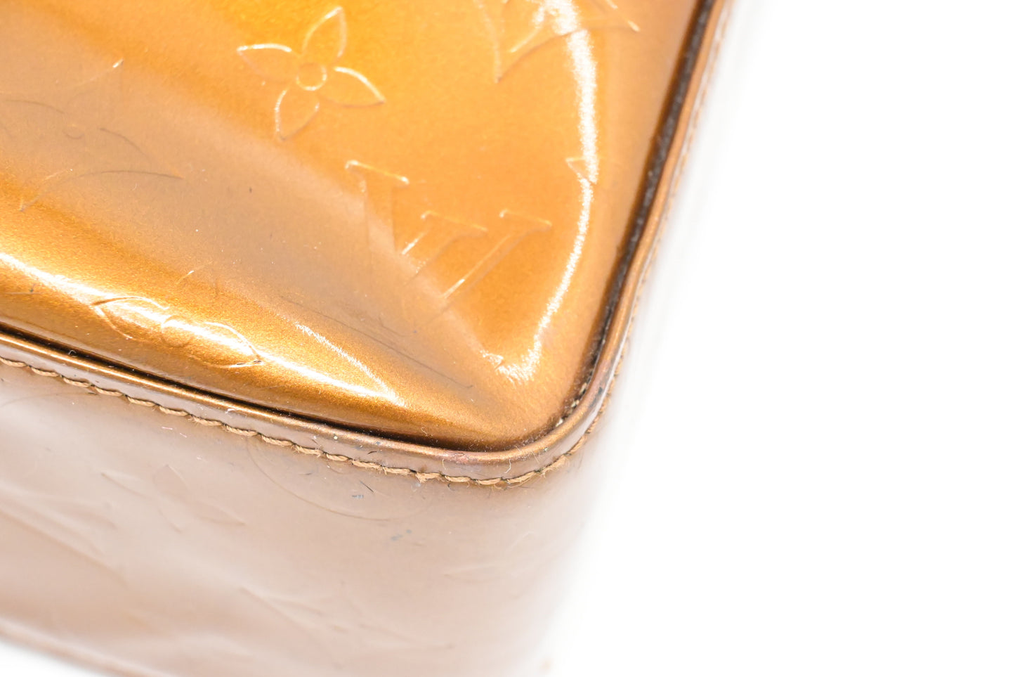Louis Vuitton Columbus in Bronze Vernis Leather