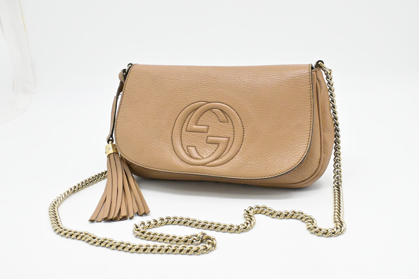 Gucci Soho Crossbody in Light Brown Leather