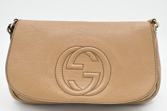 Gucci Soho Crossbody in Light Brown Leather