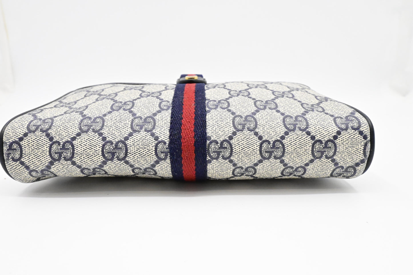 Gucci Small Crossbody in Blue GG Supreme Canvas
