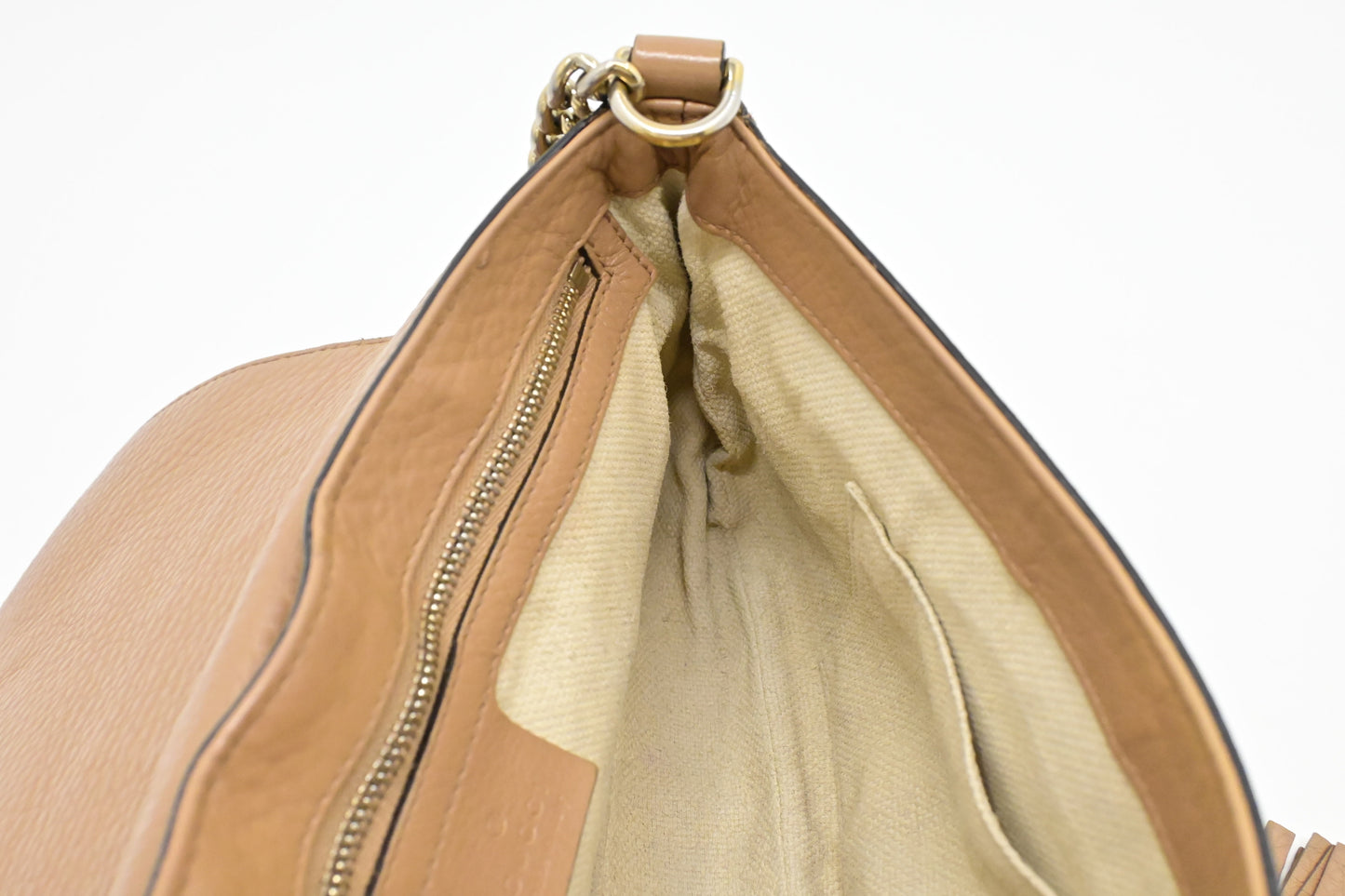 Gucci Soho Crossbody in Light Brown Leather