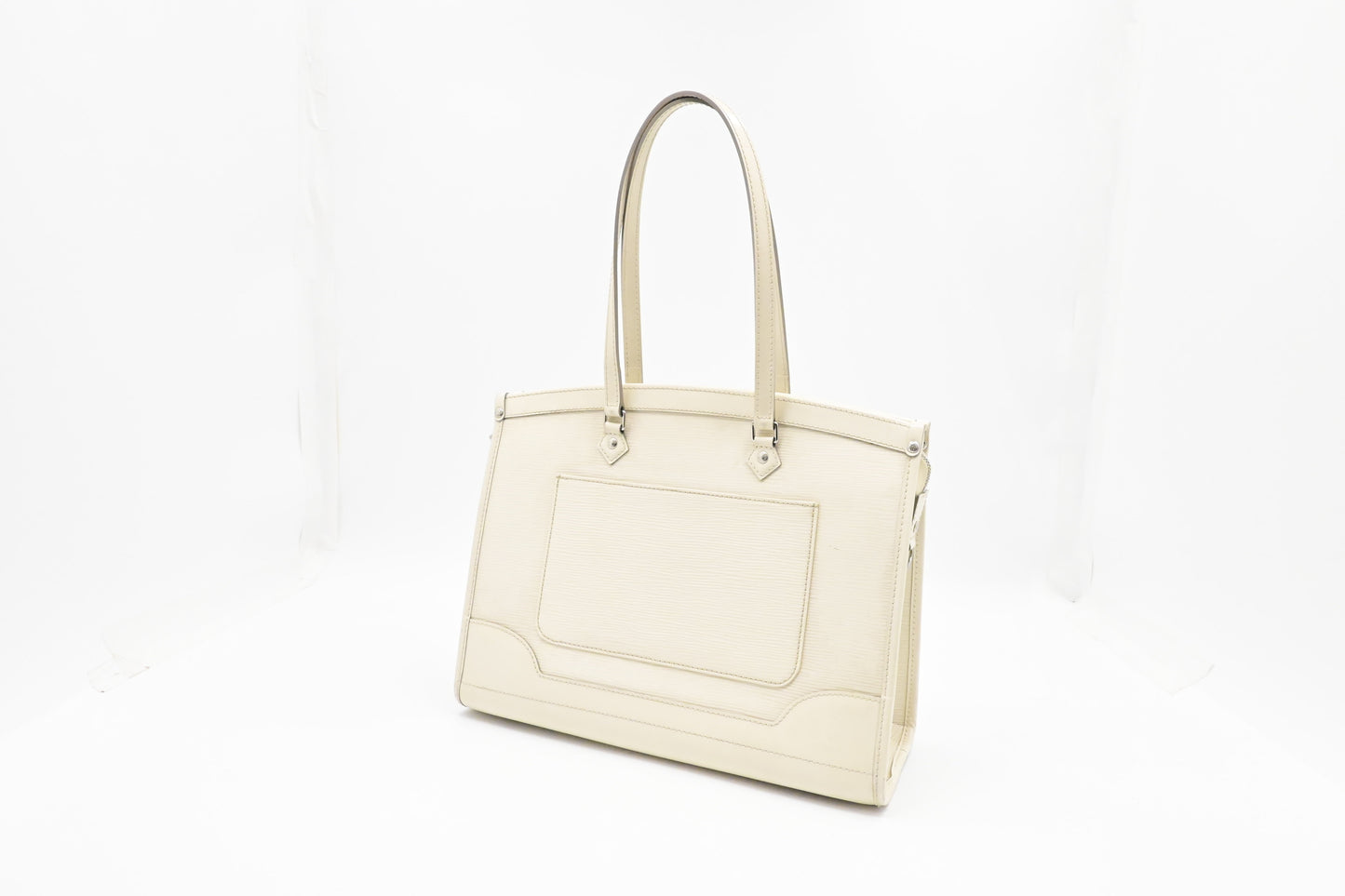 Louis Vuitton Madeleine GM in White Epi Leather