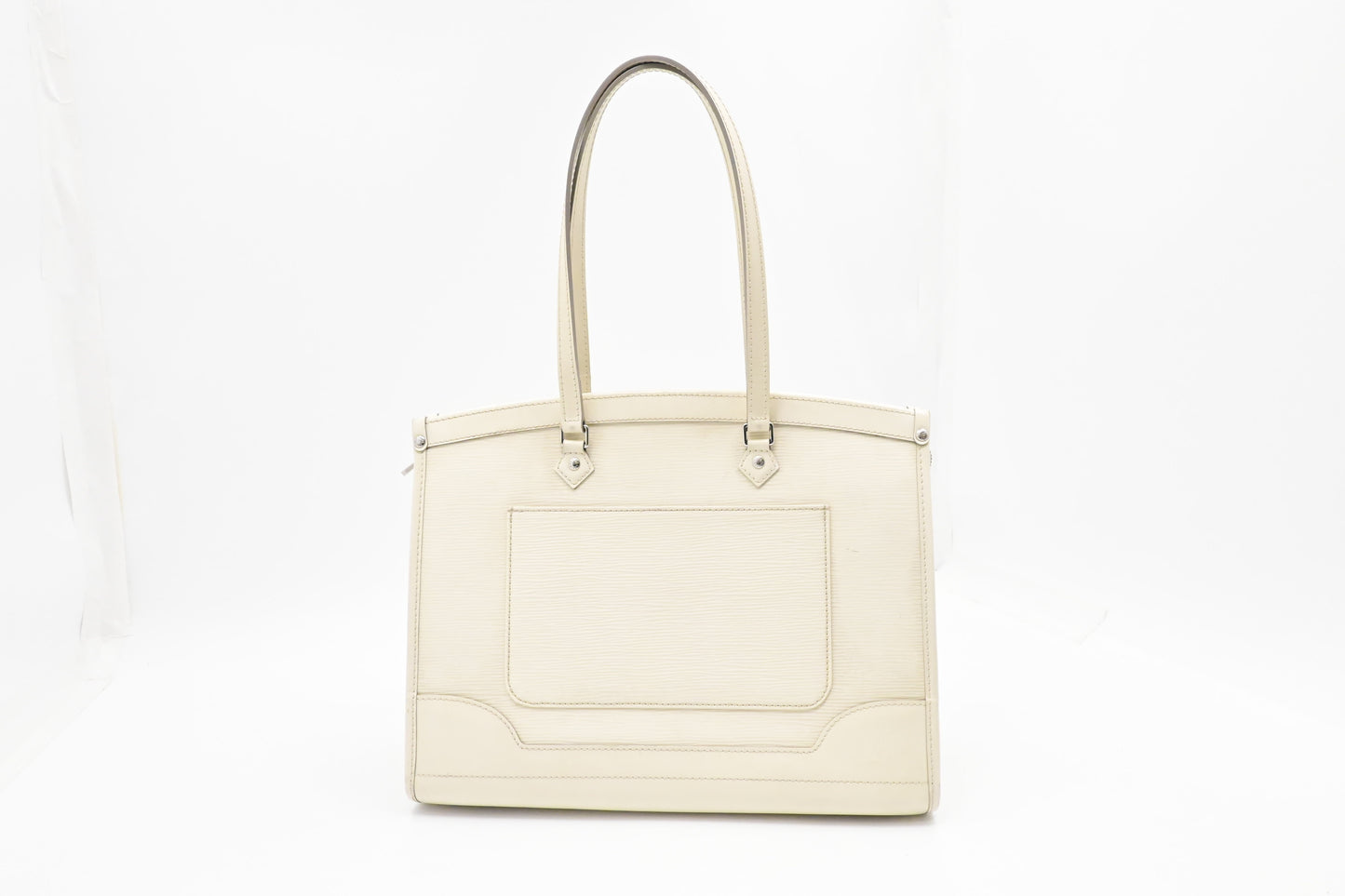 Louis Vuitton Madeleine GM in White Epi Leather