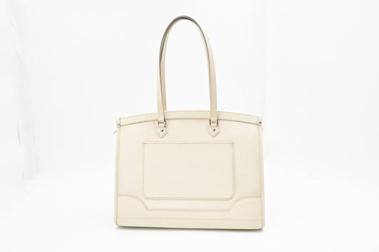 Louis Vuitton Madeleine GM in White Epi Leather