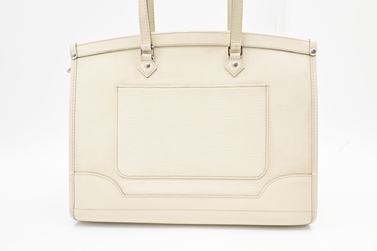 Louis Vuitton Madeleine GM in White Epi Leather