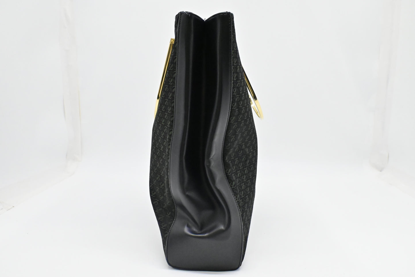 Loewe Anagram Tote in Black & Green Canvas