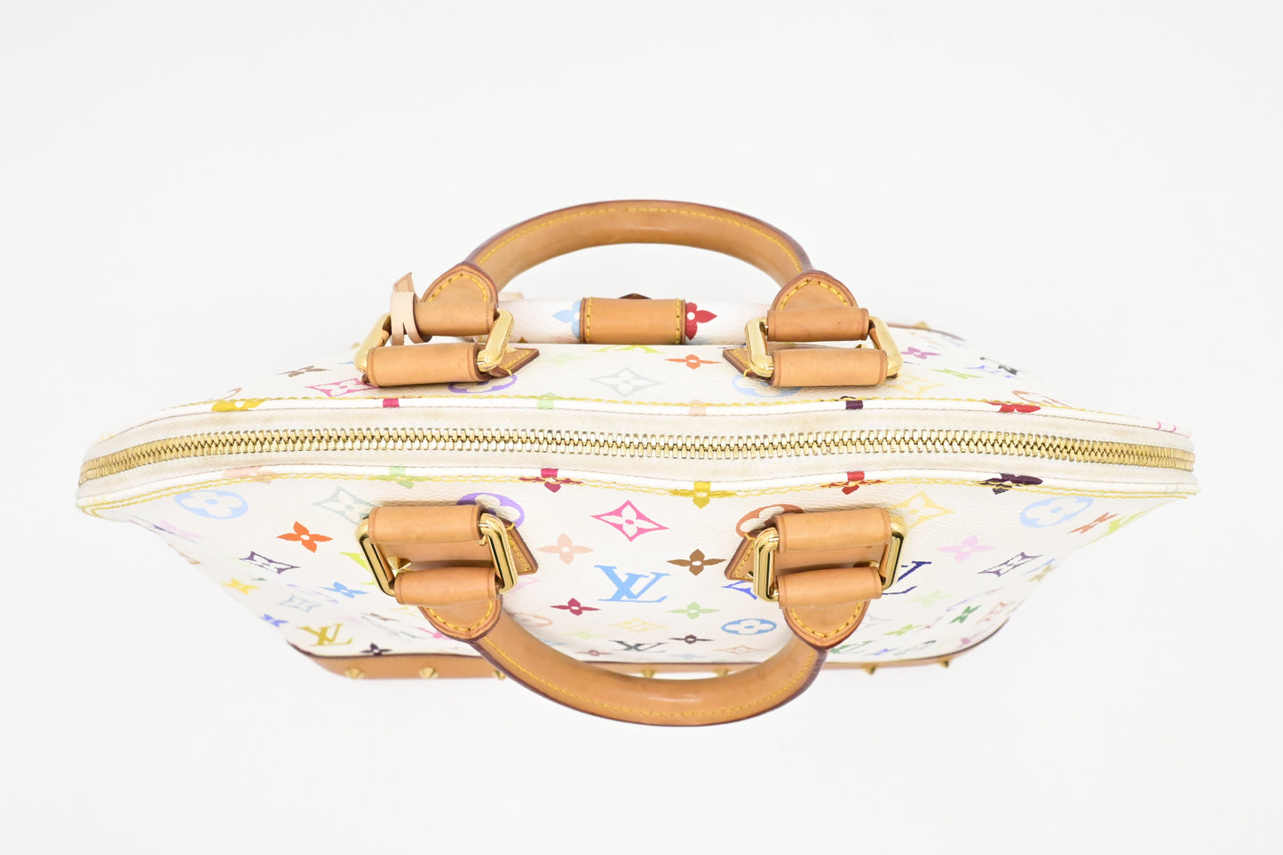 Louis Vuitton Alma GM in White Multicolor Monogram Canvas