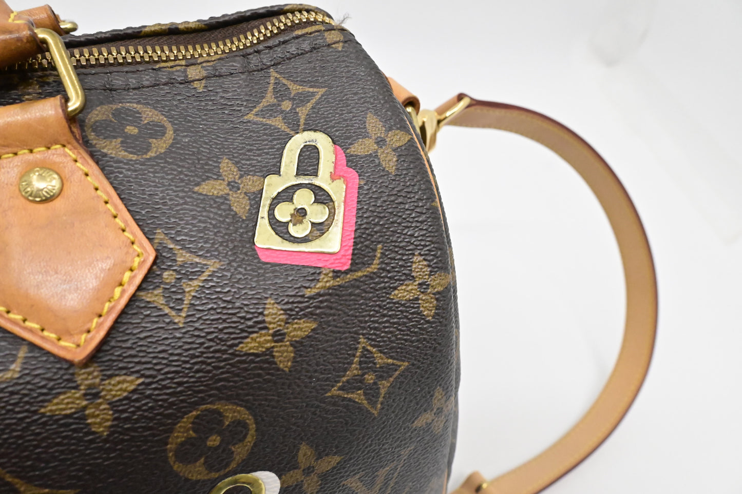 Louis Vuitton Speedy 30 Bandouliere in Love Lock Monogram Canvas