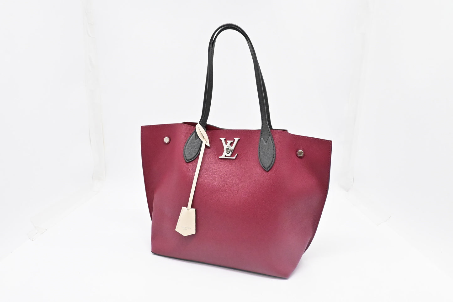 Louis Vuitton Lockme Go Tote in Pink Red Leather