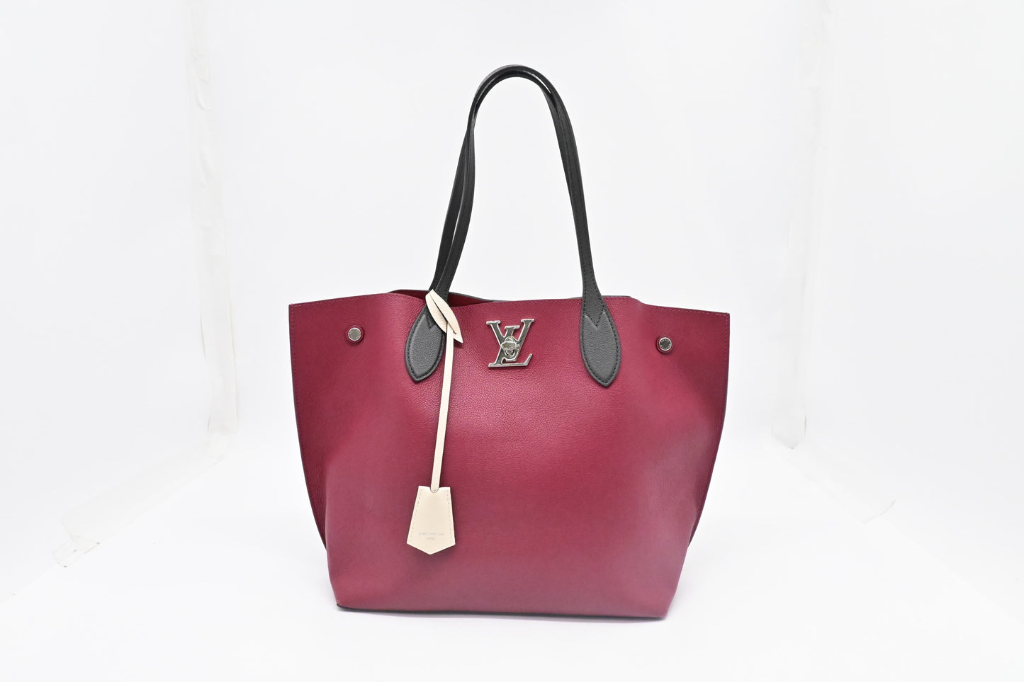Louis Vuitton Lockme Go Tote in Pink Red Leather