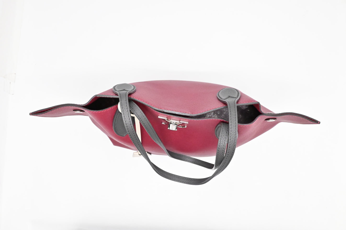 Louis Vuitton Lockme Go Tote in Pink Red Leather