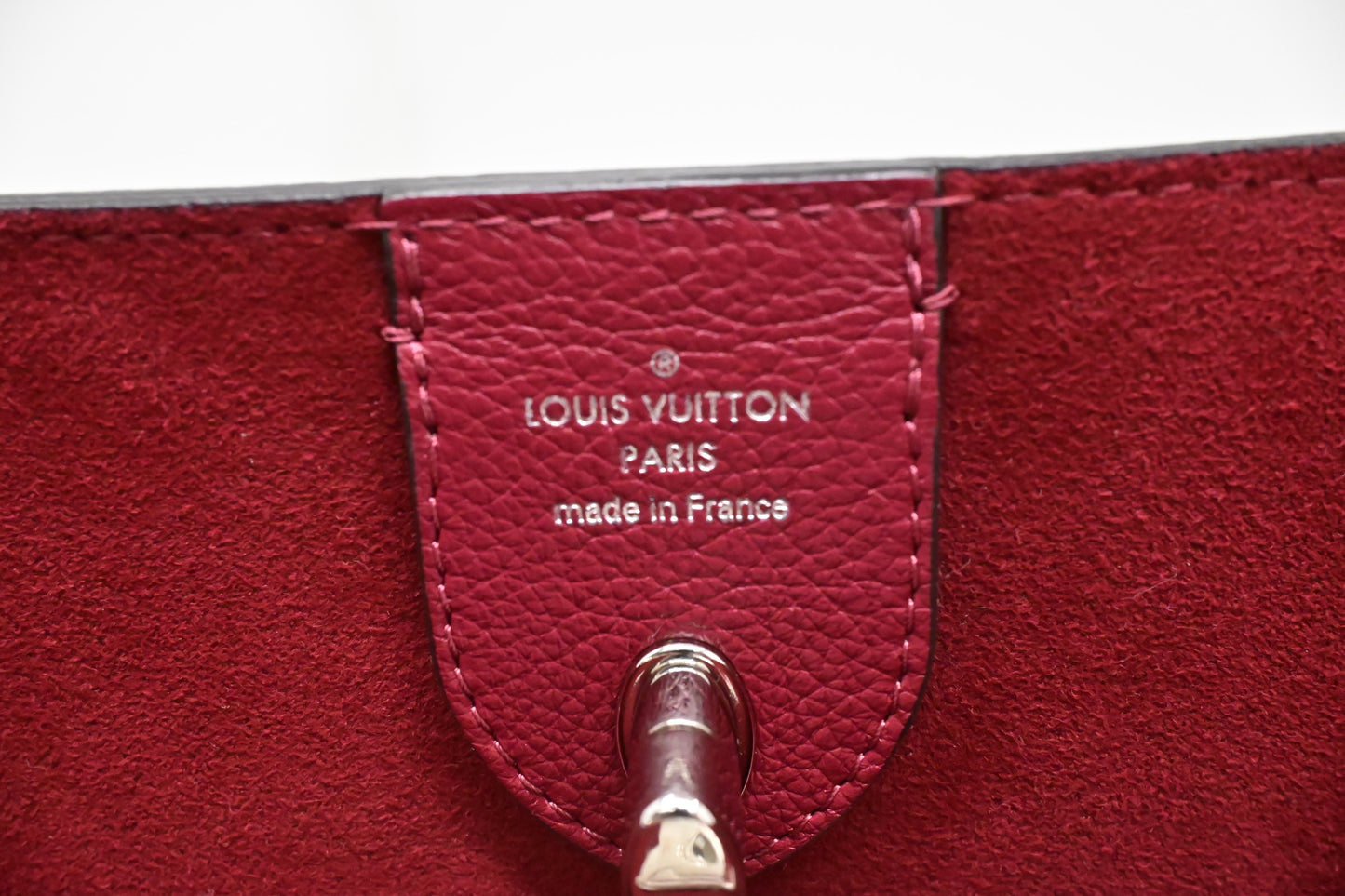 Louis Vuitton Lockme Go Tote in Pink Red Leather
