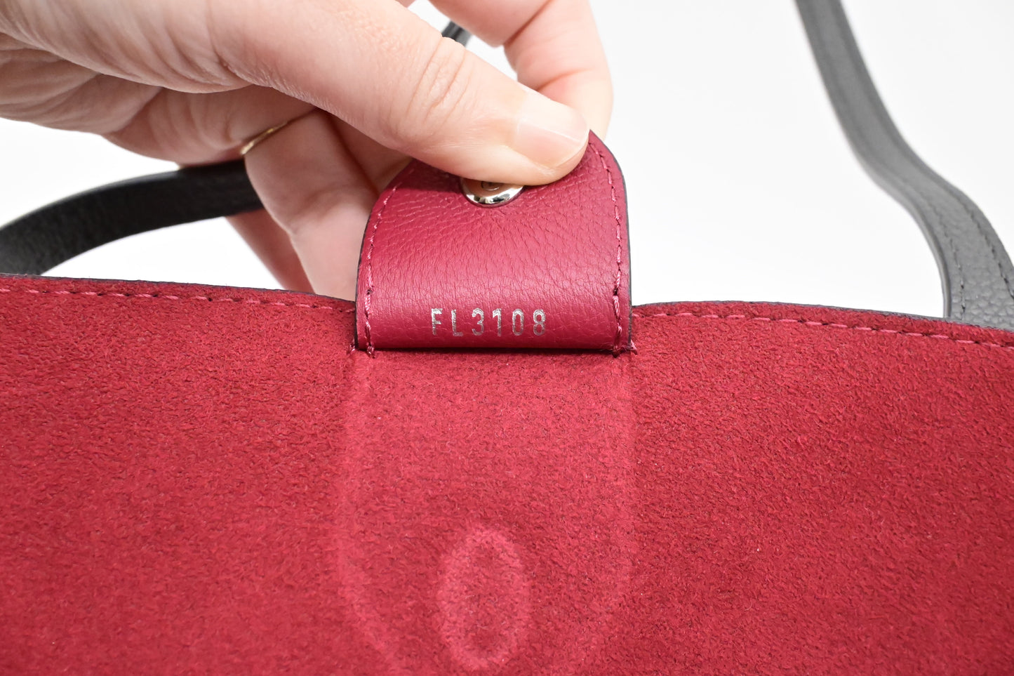 Louis Vuitton Lockme Go Tote in Pink Red Leather