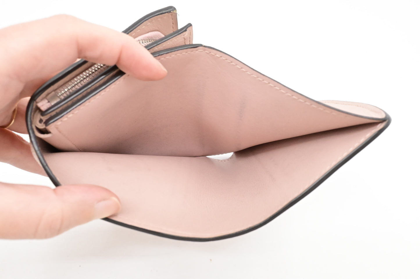 Louis Vuitton Iris Compact Wallet in Rose Jasmin Mahina Leather
