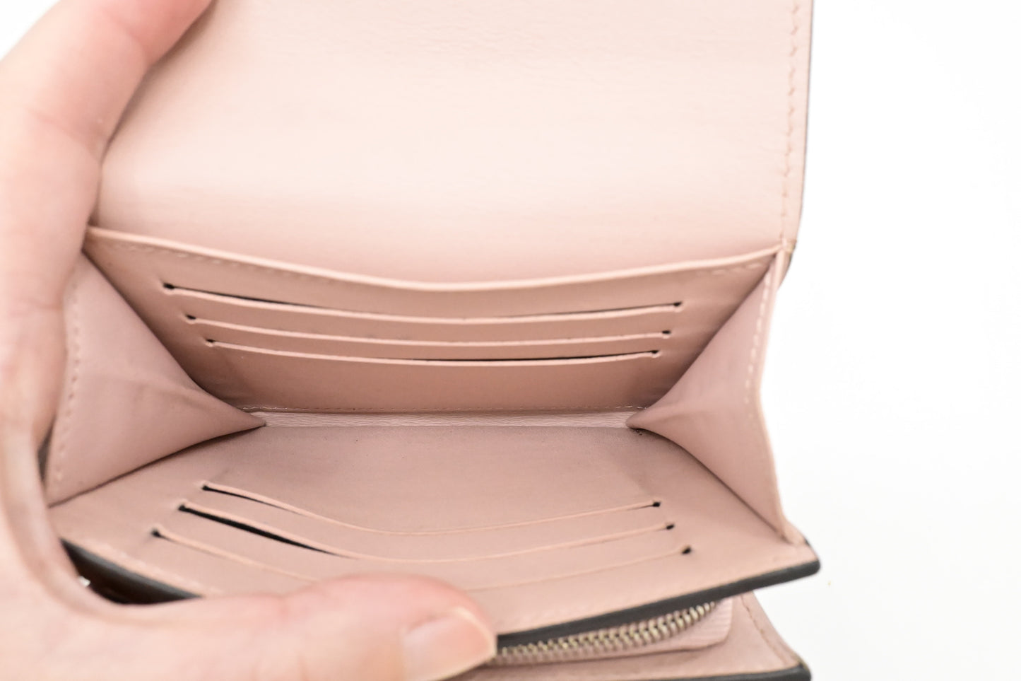 Louis Vuitton Iris Compact Wallet in Rose Jasmin Mahina Leather