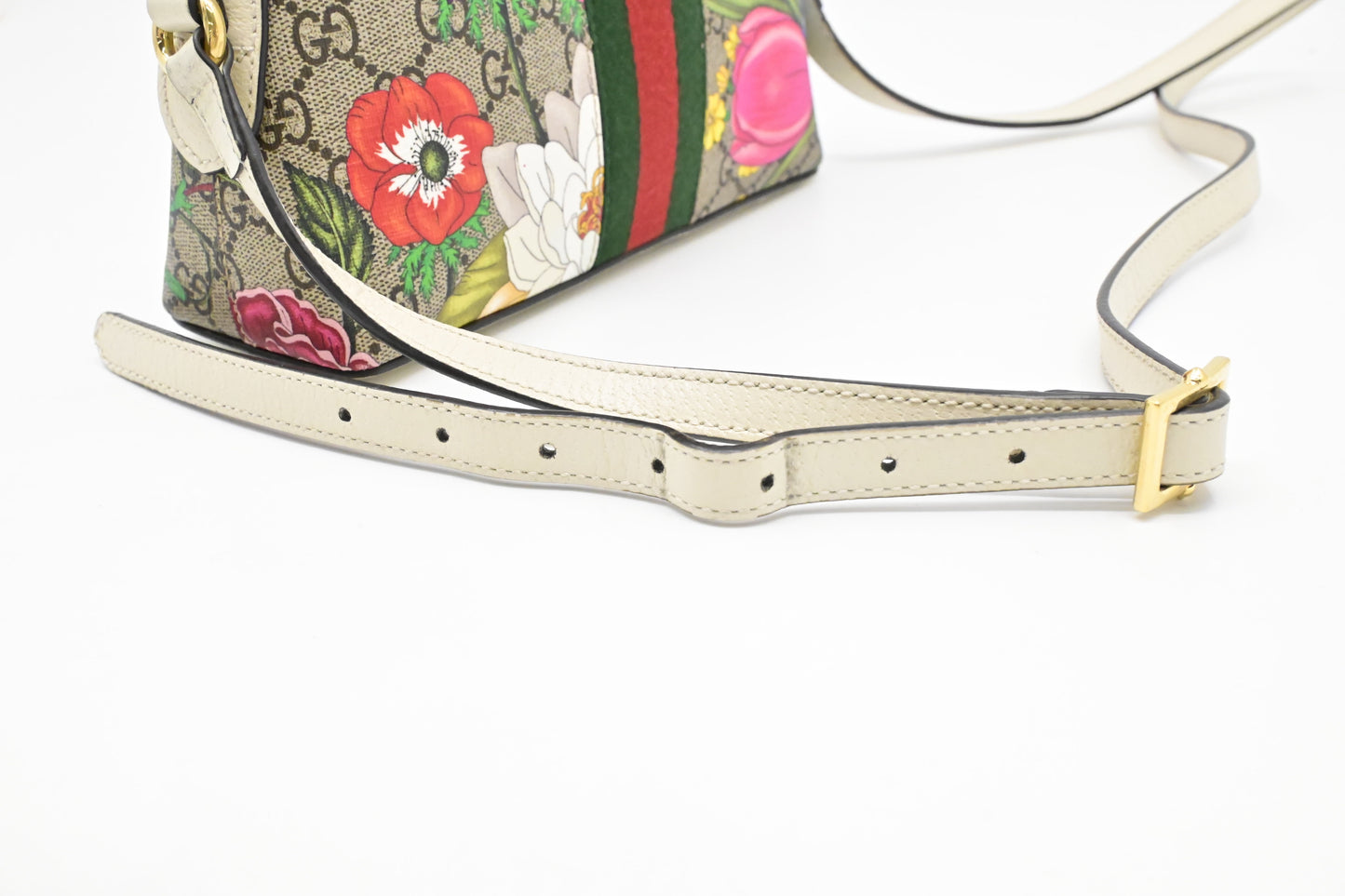 Gucci Ophidia Flora Crossbody in GG Canvas