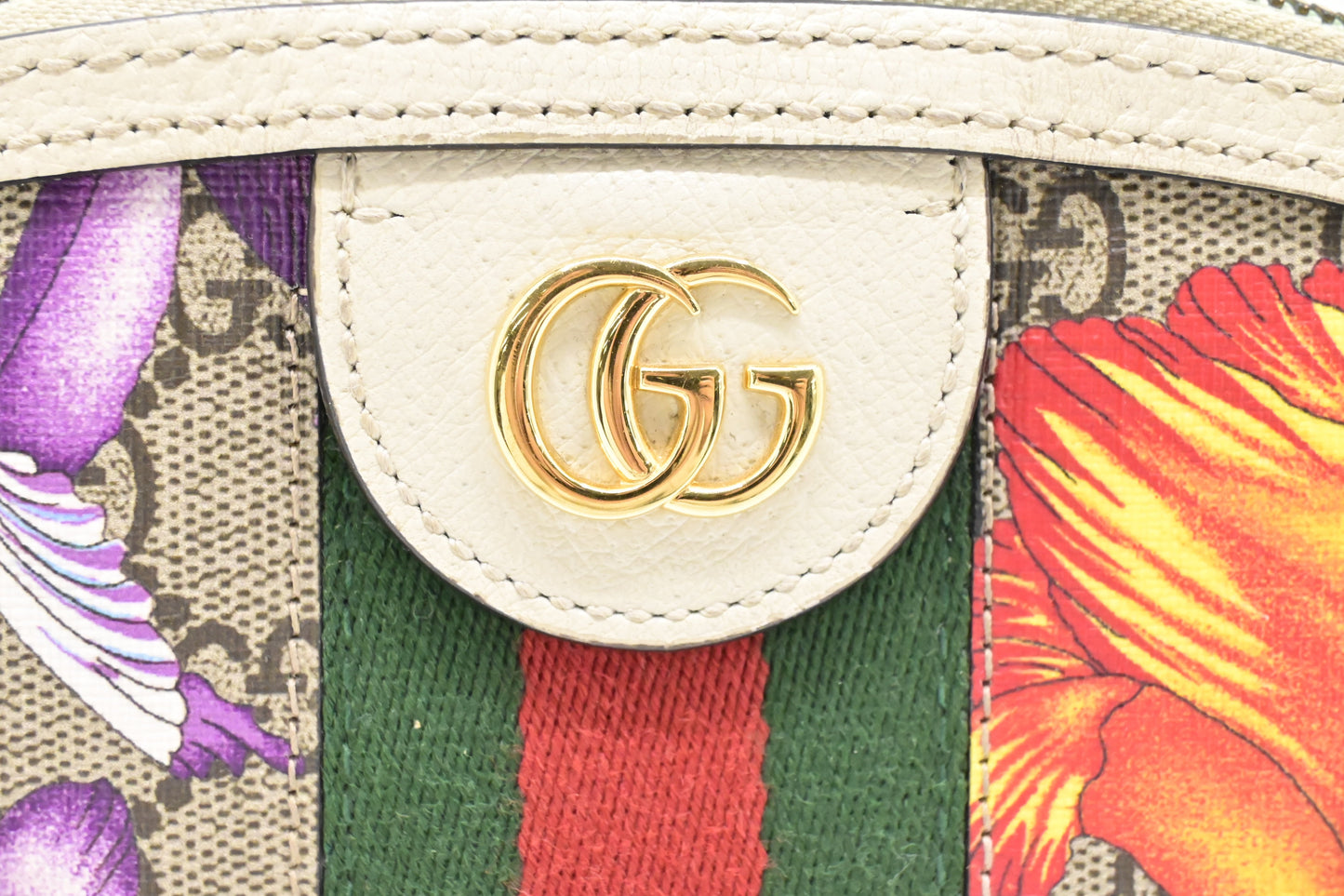 Gucci Ophidia Flora Crossbody in GG Canvas