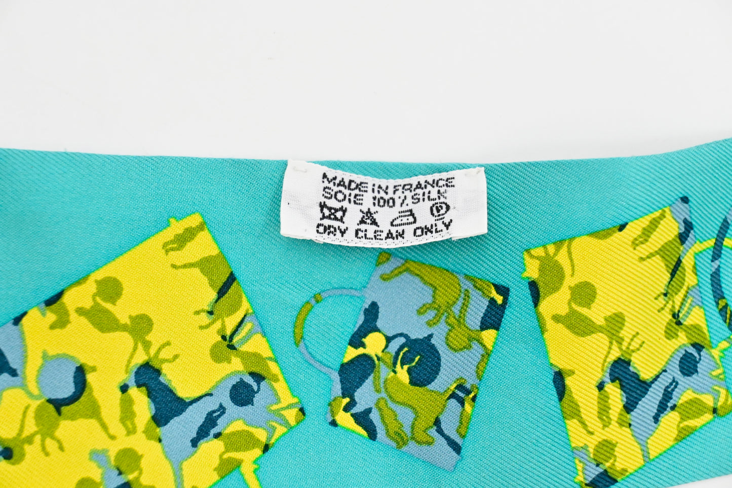Hermes 'Kelly en Caleche' Twilly in Blue Silk