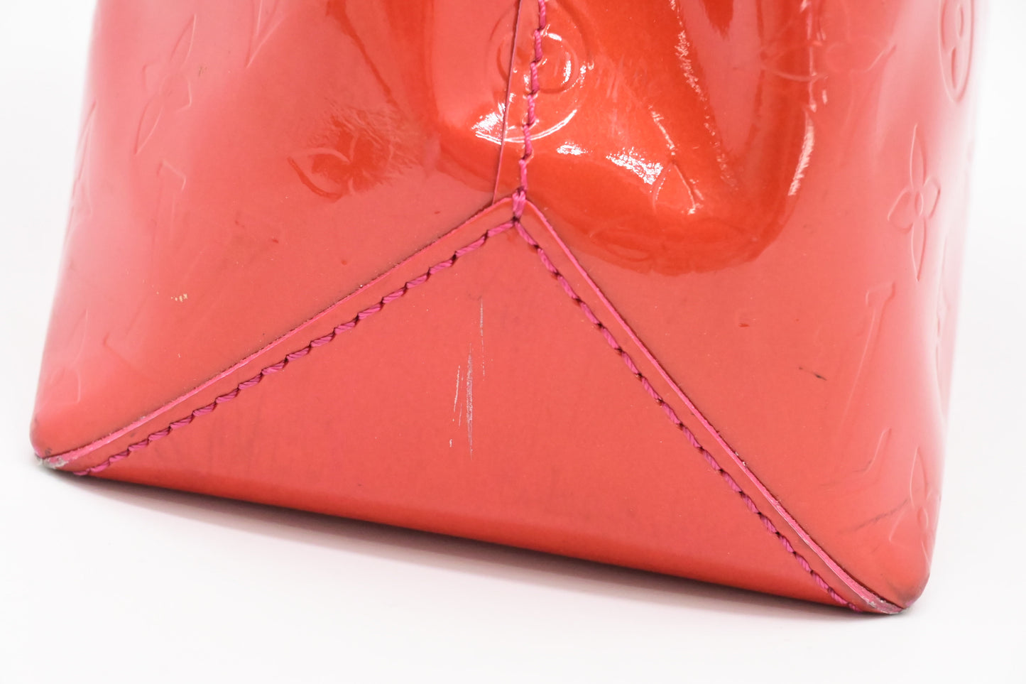 Louis Vuitton Wilshire PM in Rouge Grenadine Vernis Leather