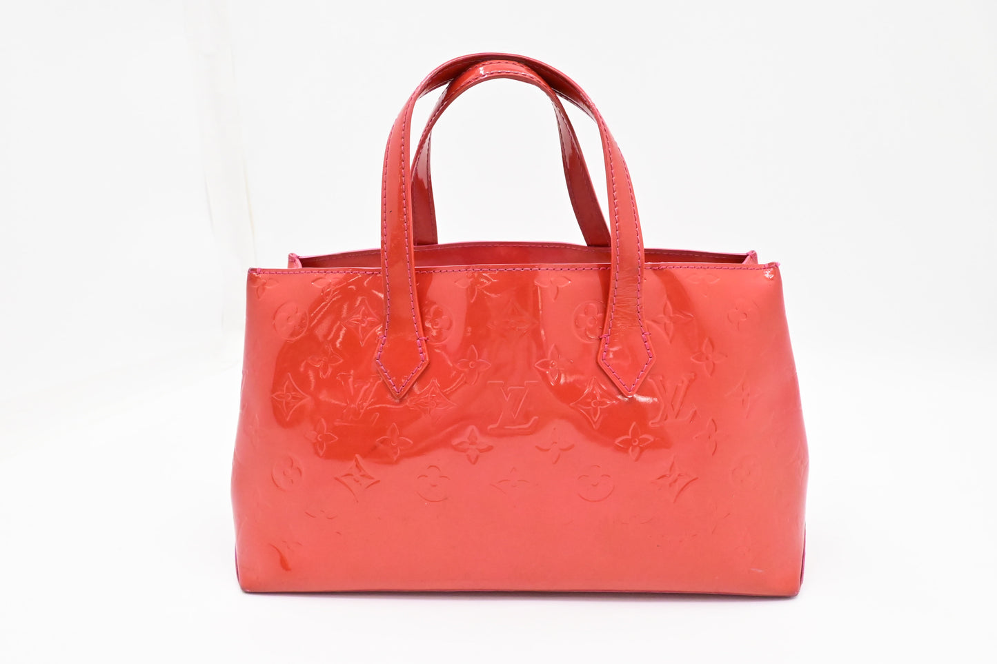Louis Vuitton Wilshire PM in Rouge Grenadine Vernis Leather