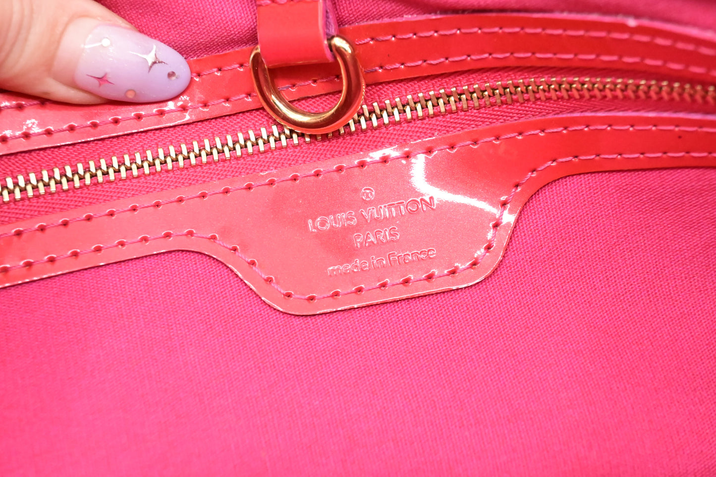 Louis Vuitton Wilshire PM in Rouge Grenadine Vernis Leather