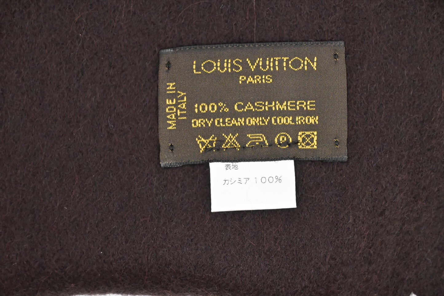 Louis Vuitton Scarf in Brown Cashmere