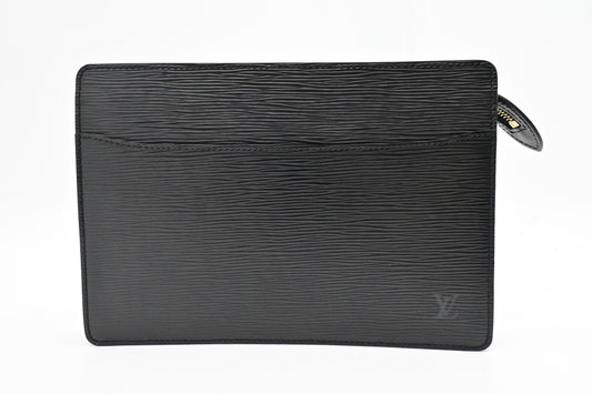 Louis Vuitton Pochette Homme in Black Epi Leather