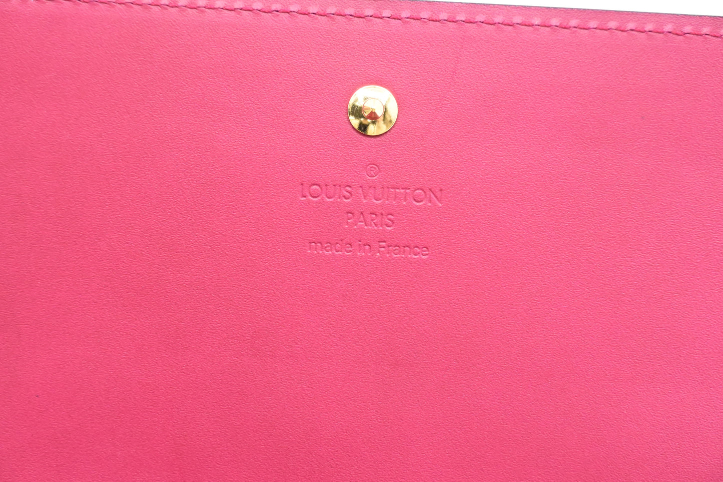 Louis Vuitton Wallet on Chain in Rose Pop Vernis Leather
