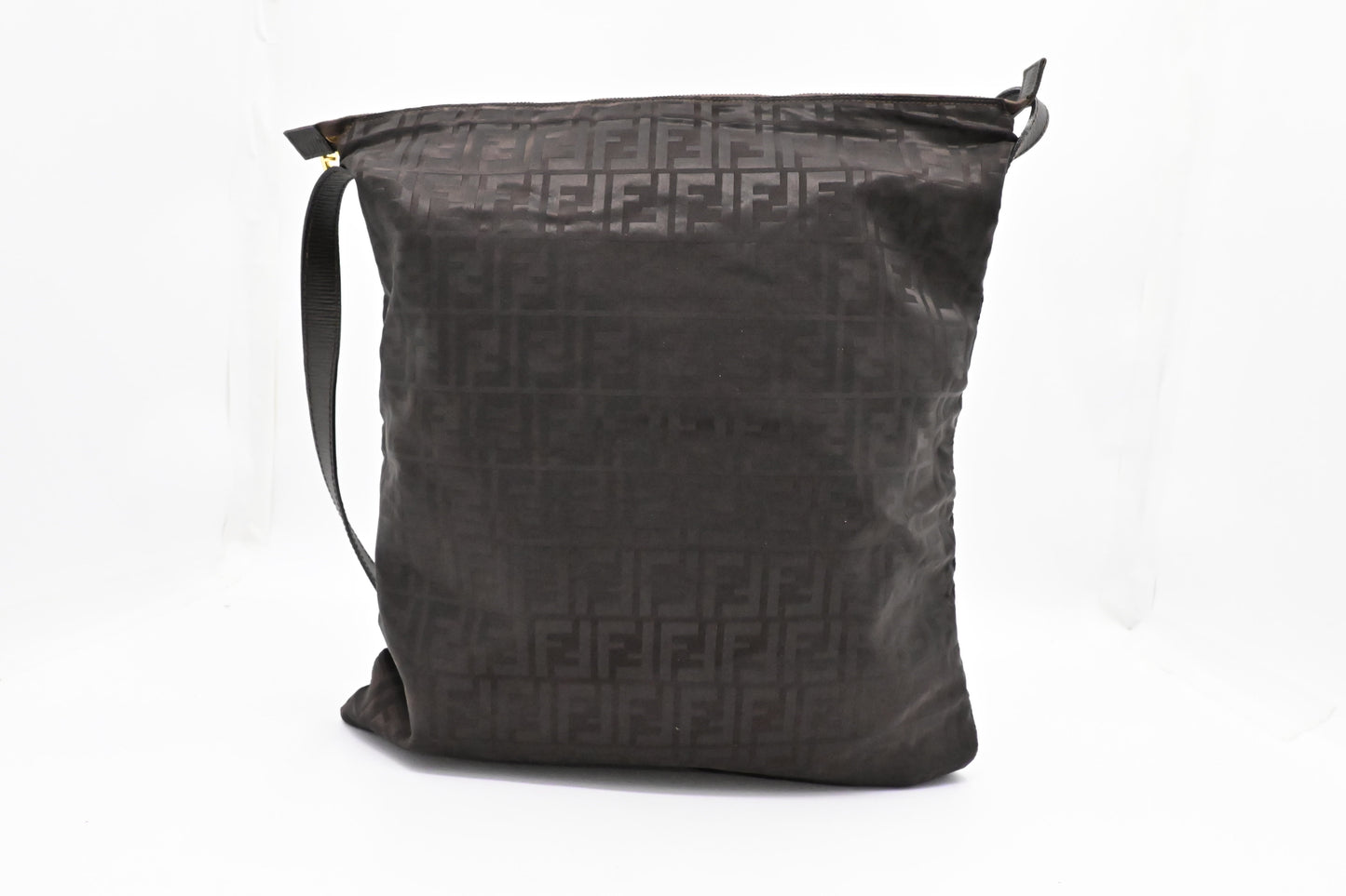 Fendi Large Crossbody in Brown FF Nylon