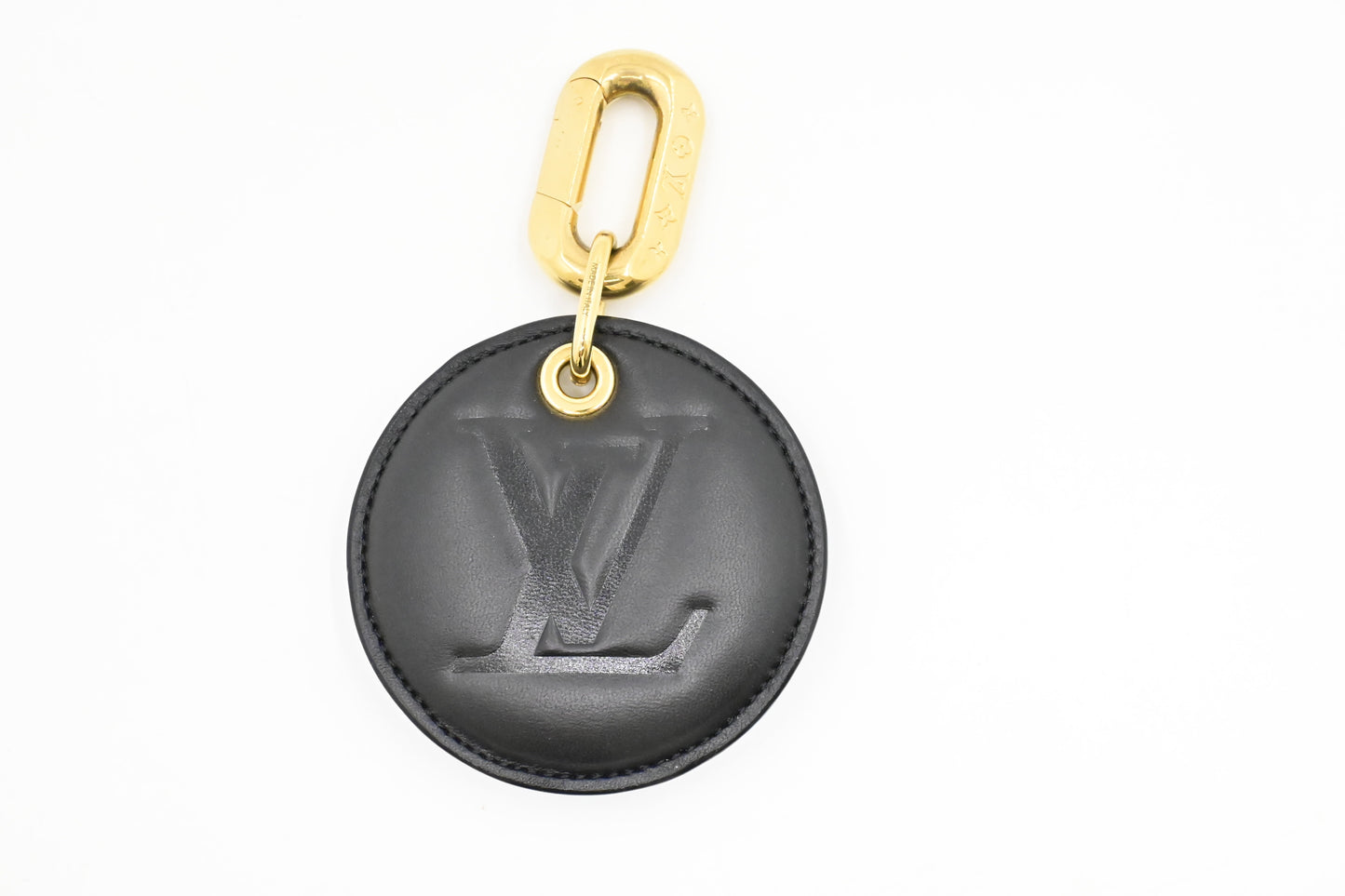 Louis Vuitton Bijoux Sac Coussin Illustre Keychain in Black Monogram Leather