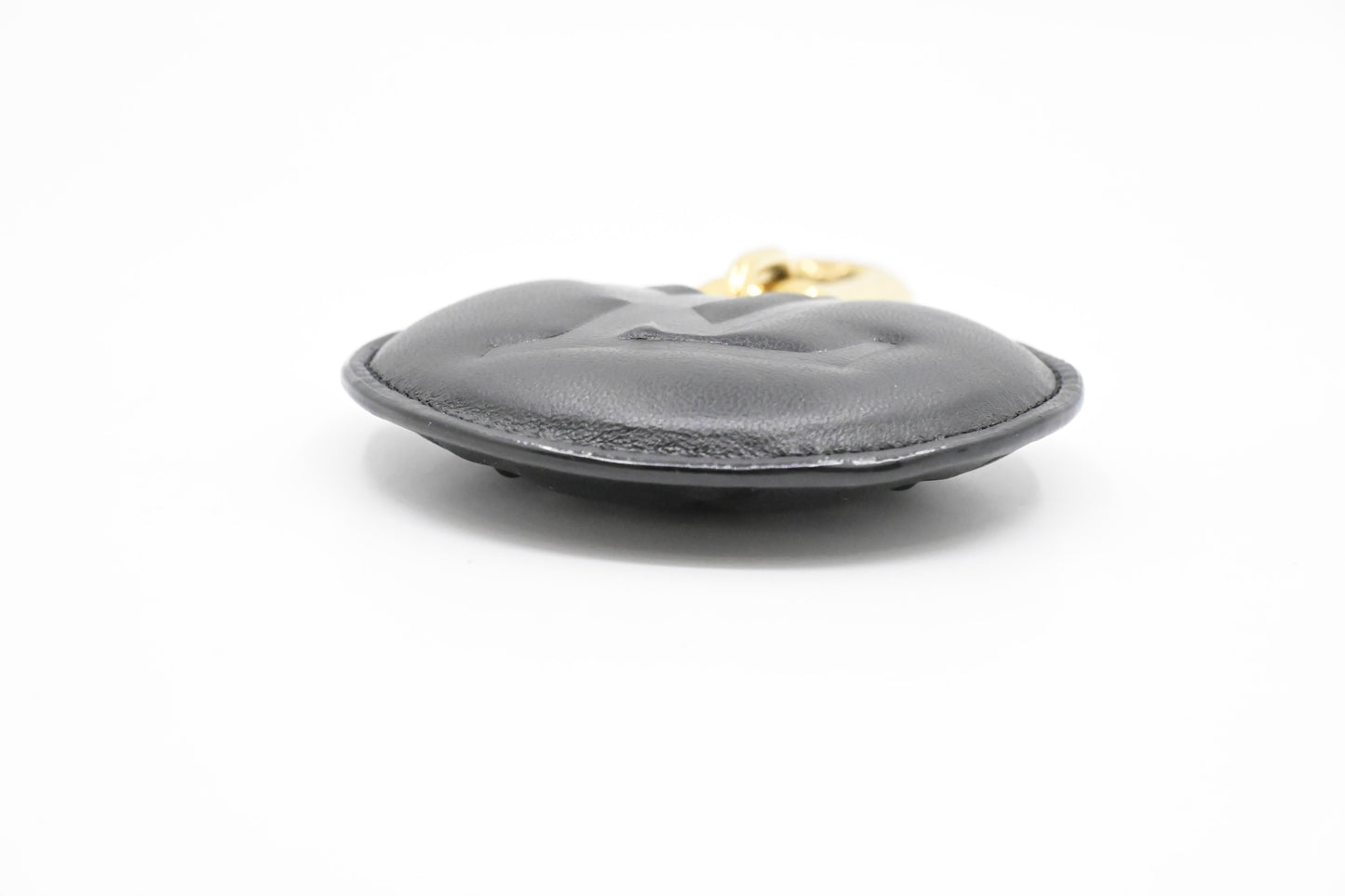 Louis Vuitton Bijoux Sac Coussin Illustre Keychain in Black Monogram Leather