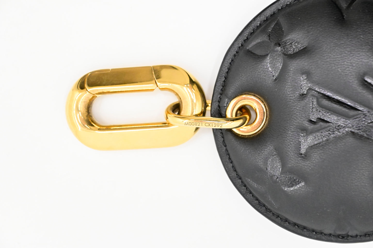 Louis Vuitton Bijoux Sac Coussin Illustre Keychain in Black Monogram Leather