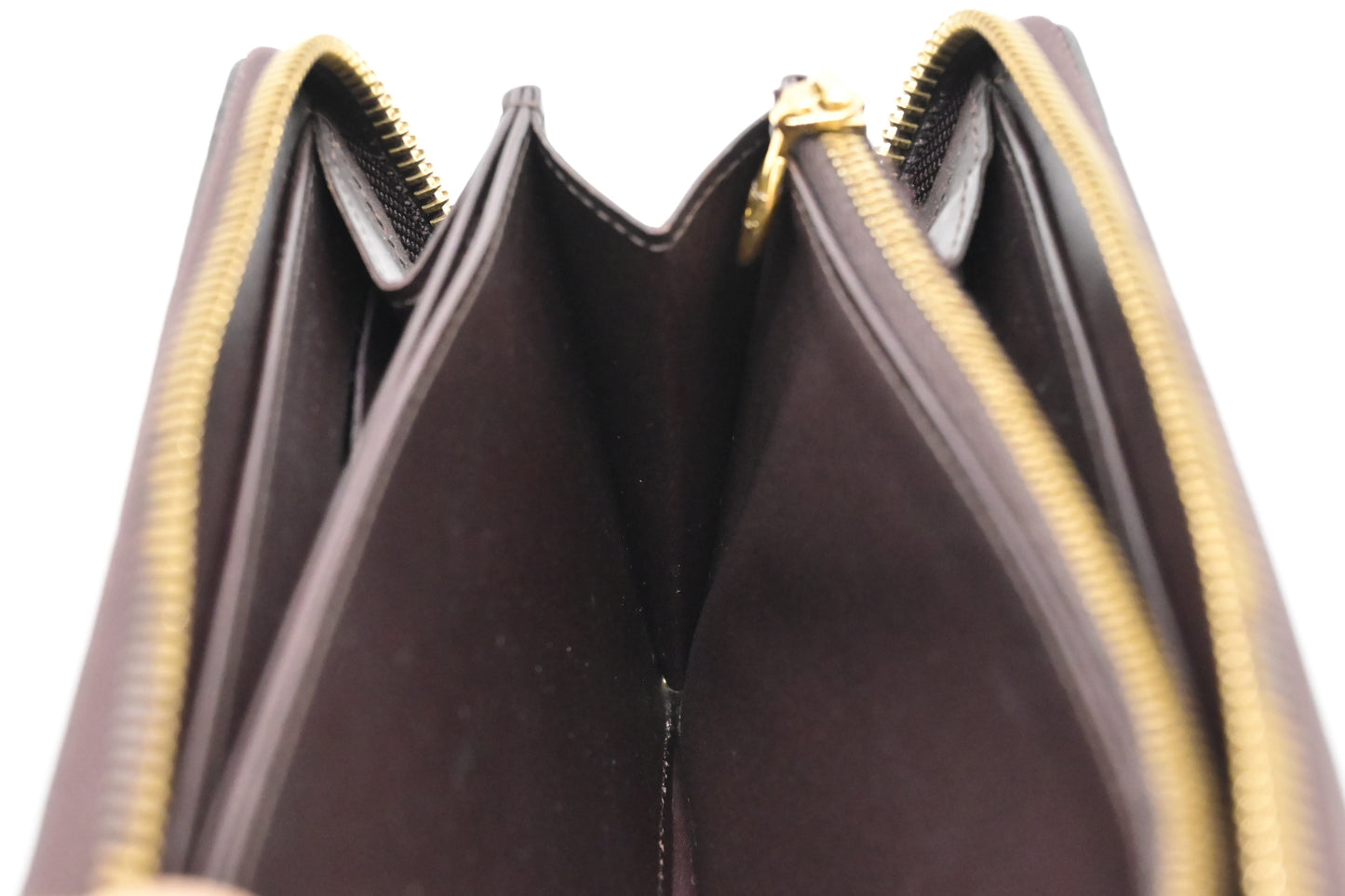 Louis Vuitton Long Zippy Wallet in Amarante Vernis Leather
