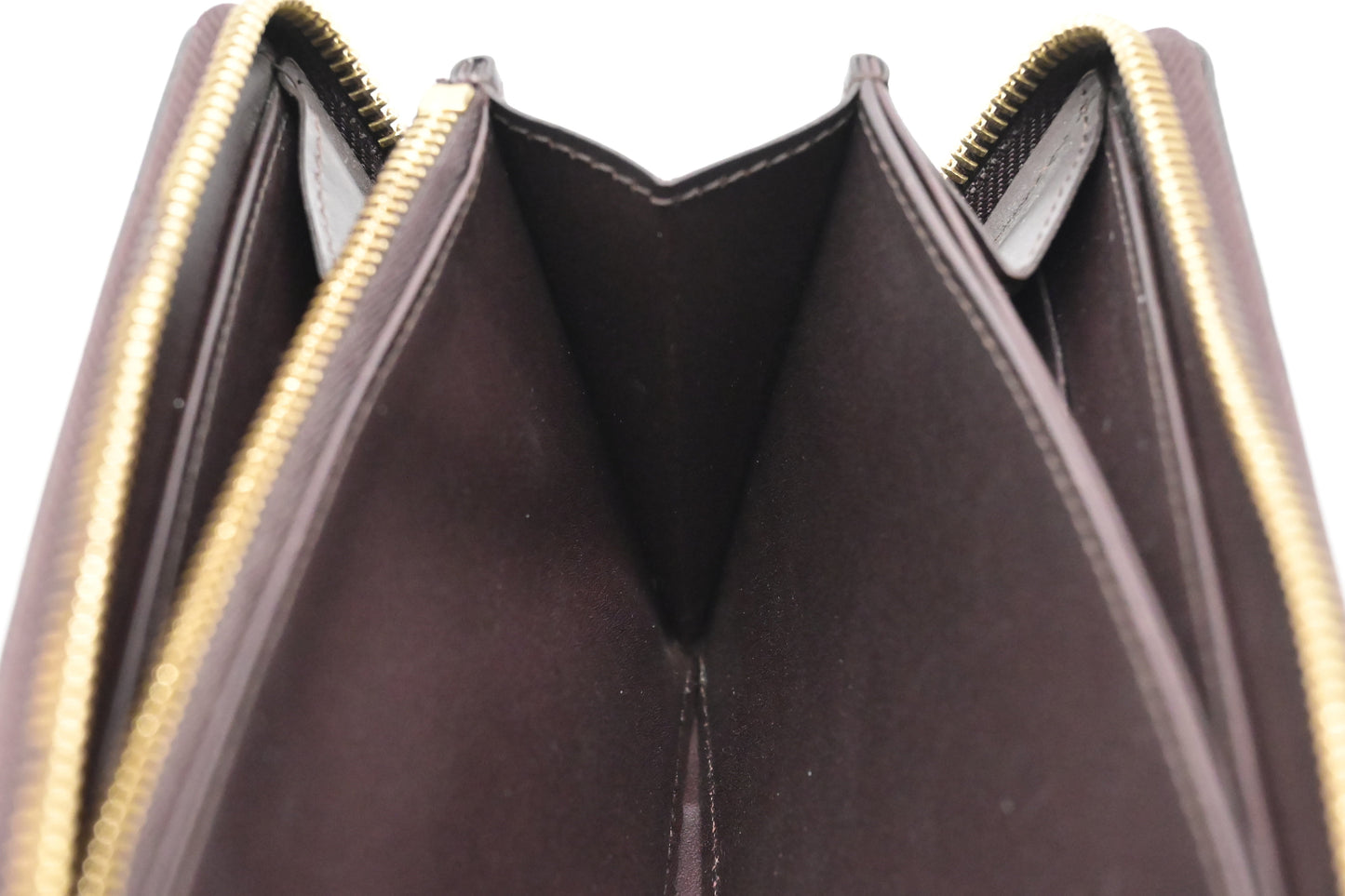Louis Vuitton Long Zippy Wallet in Amarante Vernis Leather