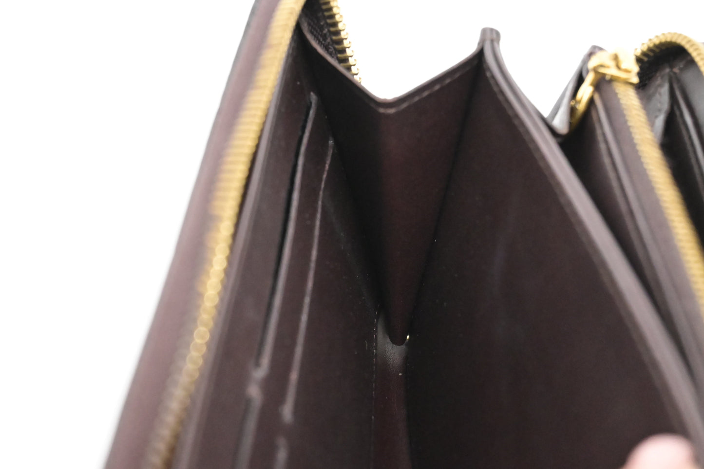 Louis Vuitton Long Zippy Wallet in Amarante Vernis Leather
