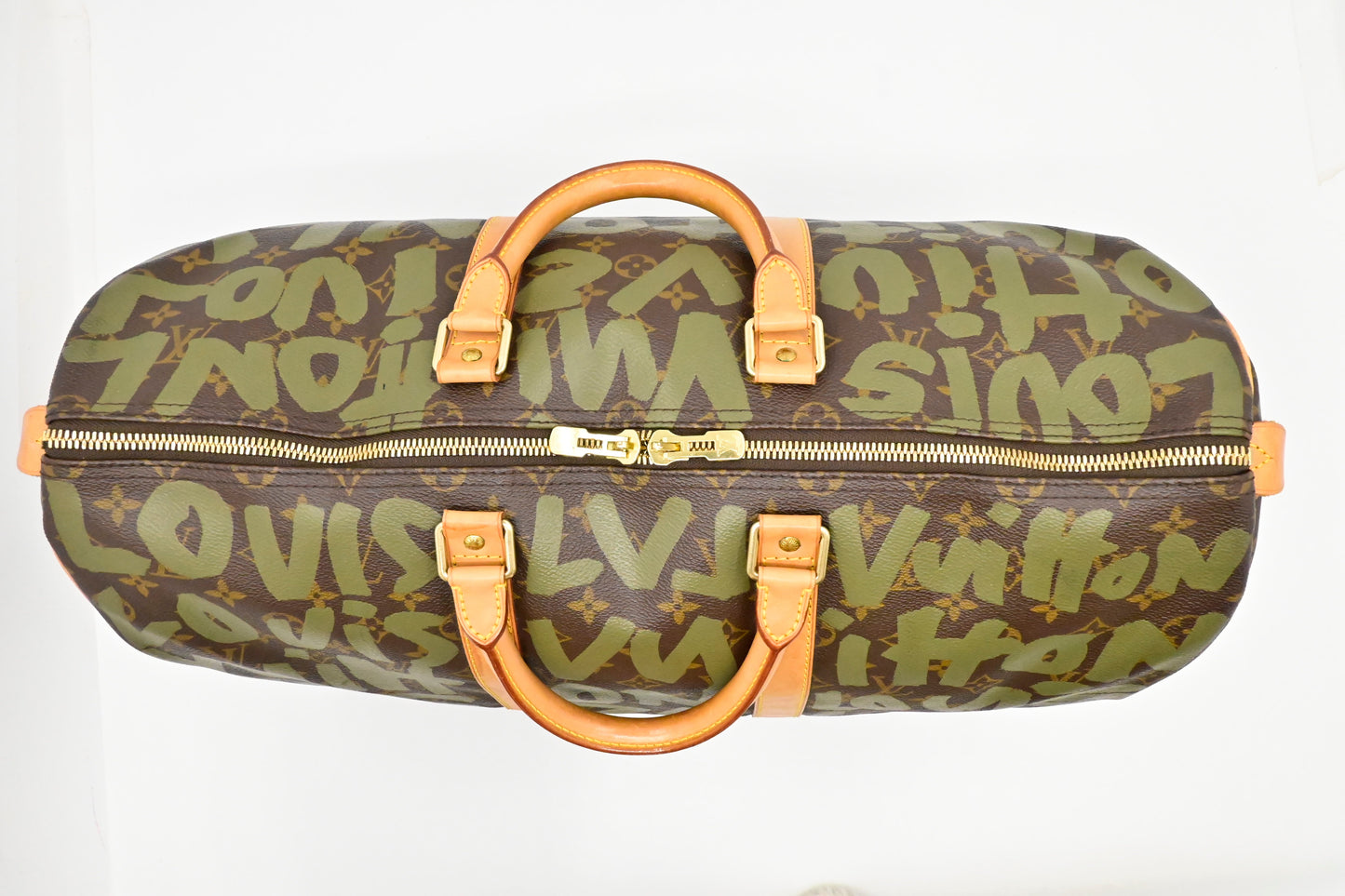 Louis Vuitton x Stephen Sprouse Keepall 50 in Green Graffiti Monogram Canvas