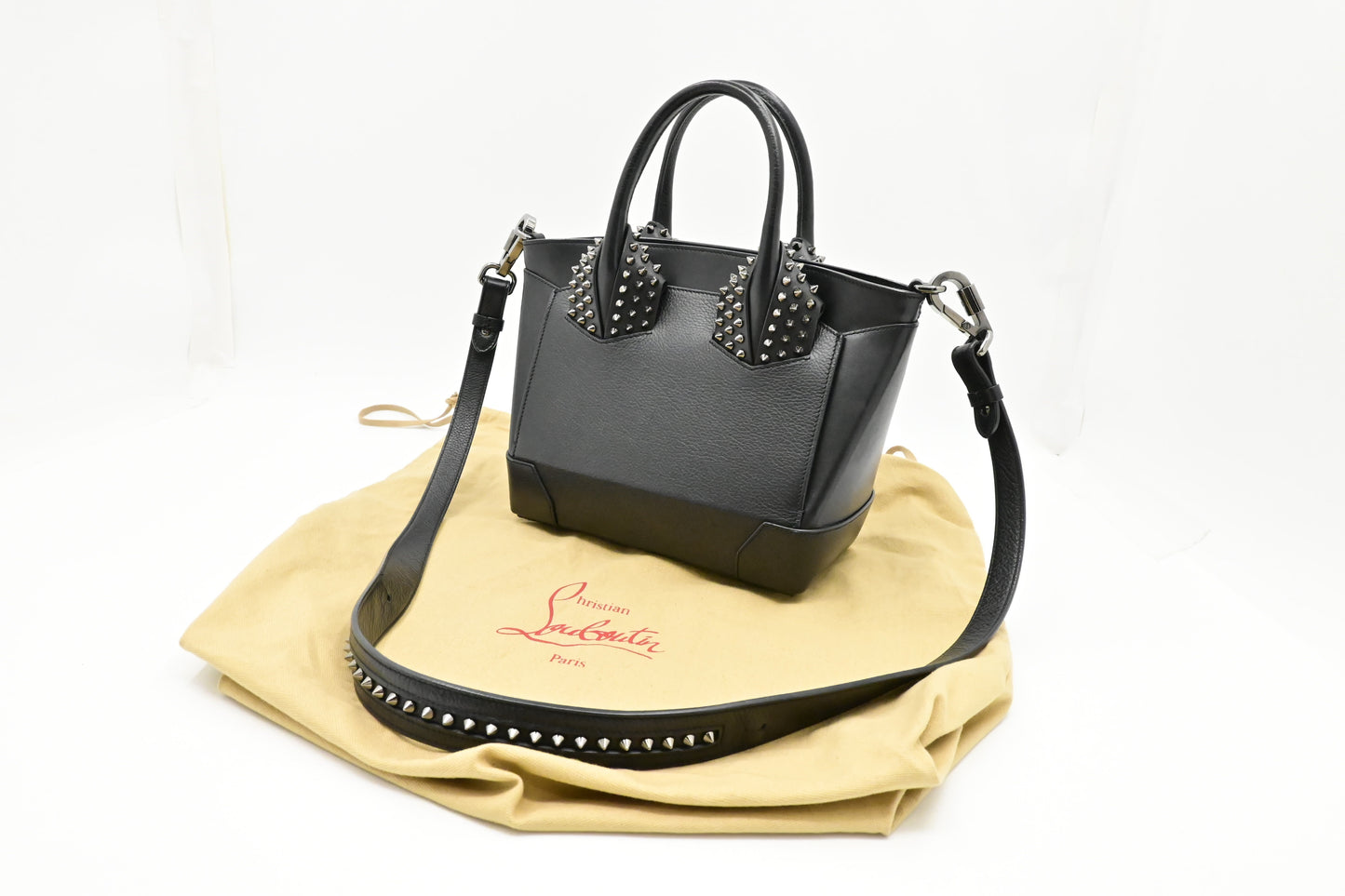 Louboutin Eloise 2-Way Bag in Black Leather